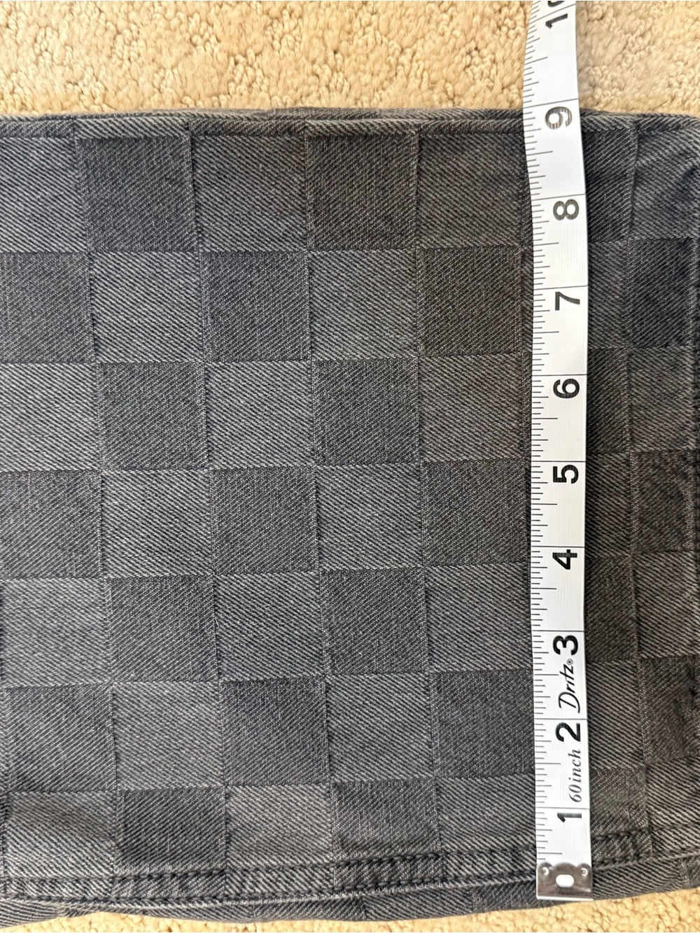 Vans sirelle baggy fit black & grey checkered jeans - Picture 12 of 12